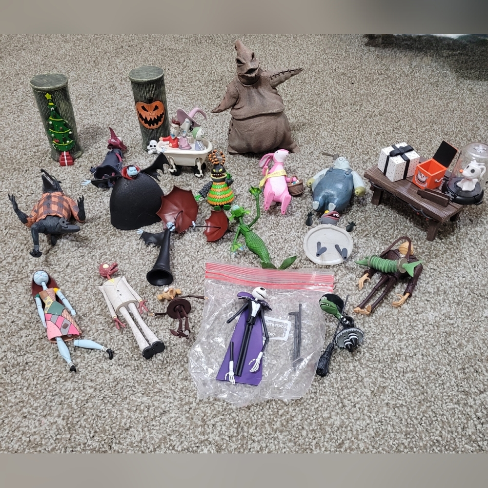 Nightmare Before Christmas collection figures  Cost me over 600..let's negotiate